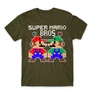 Khaki Super Mario férfi rövid ujjú póló - Super Mario Bros