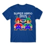 Kép 1/24 - Királykék Super Mario férfi rövid ujjú póló - Super Mario Bros