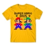 Kép 15/24 - Sárga Super Mario férfi rövid ujjú póló - Super Mario Bros