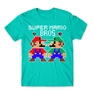 Türkiz Super Mario férfi rövid ujjú póló - Super Mario Bros