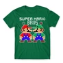 Zöld Super Mario férfi rövid ujjú póló - Super Mario Bros