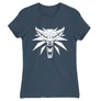 Denim The Witcher női rövid ujjú póló - Wolf head logo