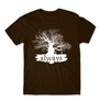 Barna Harry Potter férfi rövid ujjú póló - Always Tree silhouette