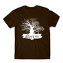 Kép 5/25 - Barna Harry Potter férfi rövid ujjú póló - Always Tree silhouette