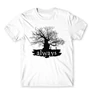 Fehér Harry Potter férfi rövid ujjú póló - Always Tree silhouette