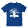 Királykék Harry Potter férfi rövid ujjú póló - Always Tree silhouette