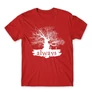 Piros Harry Potter férfi rövid ujjú póló - Always Tree silhouette