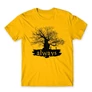Sárga Harry Potter férfi rövid ujjú póló - Always Tree silhouette