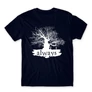 Sötétkék Harry Potter férfi rövid ujjú póló - Always Tree silhouette