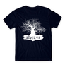 Kép 17/25 - Sötétkék Harry Potter férfi rövid ujjú póló - Always Tree silhouette