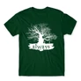 Sötétzöld Harry Potter férfi rövid ujjú póló - Always Tree silhouette