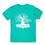 Türkiz Harry Potter férfi rövid ujjú póló - Always Tree silhouette