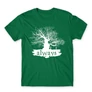 Zöld Harry Potter férfi rövid ujjú póló - Always Tree silhouette