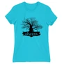 Atollkék Harry Potter női rövid ujjú póló - Always Tree silhouette