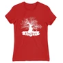 Piros Harry Potter női rövid ujjú póló - Always Tree silhouette