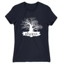 Sötétkék Harry Potter női rövid ujjú póló - Always Tree silhouette