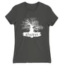 Sötétszürke Harry Potter női rövid ujjú póló - Always Tree silhouette