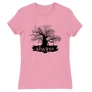 Világos rózsaszín Harry Potter női rövid ujjú póló - Always Tree silhouette