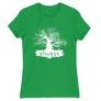 Zöld Harry Potter női rövid ujjú póló - Always Tree silhouette