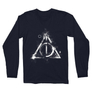 Kép 5/6 - Sötétkék Harry Potter férfi hosszú ujjú póló - Deathly hallows symbol