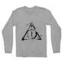 Sportszürke Harry Potter férfi hosszú ujjú póló - Deathly hallows symbol