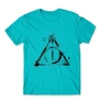 Atollkék Harry Potter gyerek rövid ujjú póló - Deathly hallows symbol