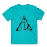 Kép 4/25 - Atollkék Harry Potter férfi rövid ujjú póló - Deathly hallows symbol