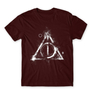 Kép 6/25 - Bordó Harry Potter férfi rövid ujjú póló - Deathly hallows symbol
