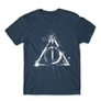 Denim Harry Potter férfi rövid ujjú póló - Deathly hallows symbol