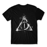 Kép 1/25 - Fekete Harry Potter férfi rövid ujjú póló - Deathly hallows symbol