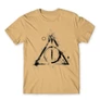 Homok Harry Potter férfi rövid ujjú póló - Deathly hallows symbol