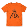 Kép 14/25 - Narancs Harry Potter férfi rövid ujjú póló - Deathly hallows symbol