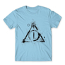Kép 23/25 - Világoskék Harry Potter férfi rövid ujjú póló - Deathly hallows symbol