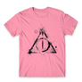 Kép 24/25 - Világos rózsaszín Harry Potter férfi rövid ujjú póló - Deathly hallows symbol