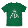 Kép 25/25 - Zöld Harry Potter férfi rövid ujjú póló - Deathly hallows symbol