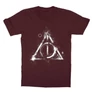 Bordó Harry Potter gyerek rövid ujjú póló - Deathly hallows symbol