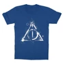 Királykék Harry Potter gyerek rövid ujjú póló - Deathly hallows symbol