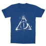 Kép 6/14 - Királykék Harry Potter gyerek rövid ujjú póló - Deathly hallows symbol