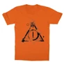 Narancs Harry Potter gyerek rövid ujjú póló - Deathly hallows symbol