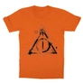 Kép 7/14 - Narancs Harry Potter gyerek rövid ujjú póló - Deathly hallows symbol