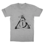 Sportszürke Harry Potter gyerek rövid ujjú póló - Deathly hallows symbol