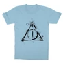Világoskék Harry Potter gyerek rövid ujjú póló - Deathly hallows symbol