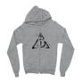 Sportszürke Harry Potter zipzáros pulóver - Deathly hallows symbol