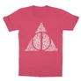 Pink Harry Potter gyerek rövid ujjú póló - Deathly hallows text