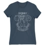 Denim Harry Potter női rövid ujjú póló - Dobby Lineart