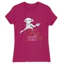 Pink Harry Potter női rövid ujjú póló - Dobby is a free elf