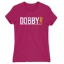 Pink Harry Potter női rövid ujjú póló - Dobby saves Harry
