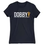 Sötétkék Harry Potter női rövid ujjú póló - Dobby saves Harry