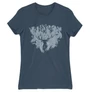 Denim Harry Potter női rövid ujjú póló - Expecto Patronum silhouette