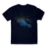 Sötétkék Harry Potter férfi rövid ujjú póló - Expecto Patronum 